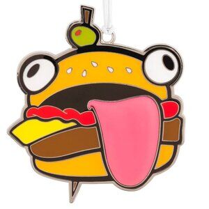 New! Fortnite Metal & Enamel Durrr Burger Hallmark Christmas Ornament Video Game